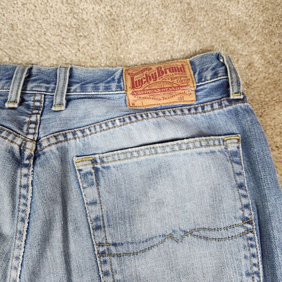 VTG Lucky Brand Dungarees Mens Jeans Size 34 X 29 Boot Leg Cut Made in USA A107 - Picture 10 of 15